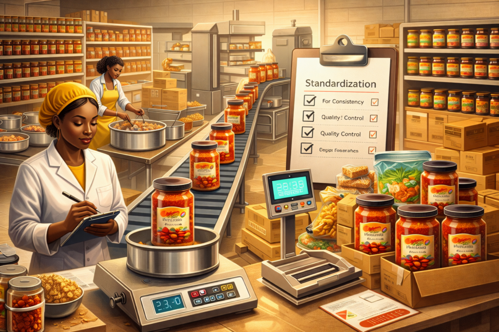 African food brands standardizing production processes to scale food products from kitchen to market
